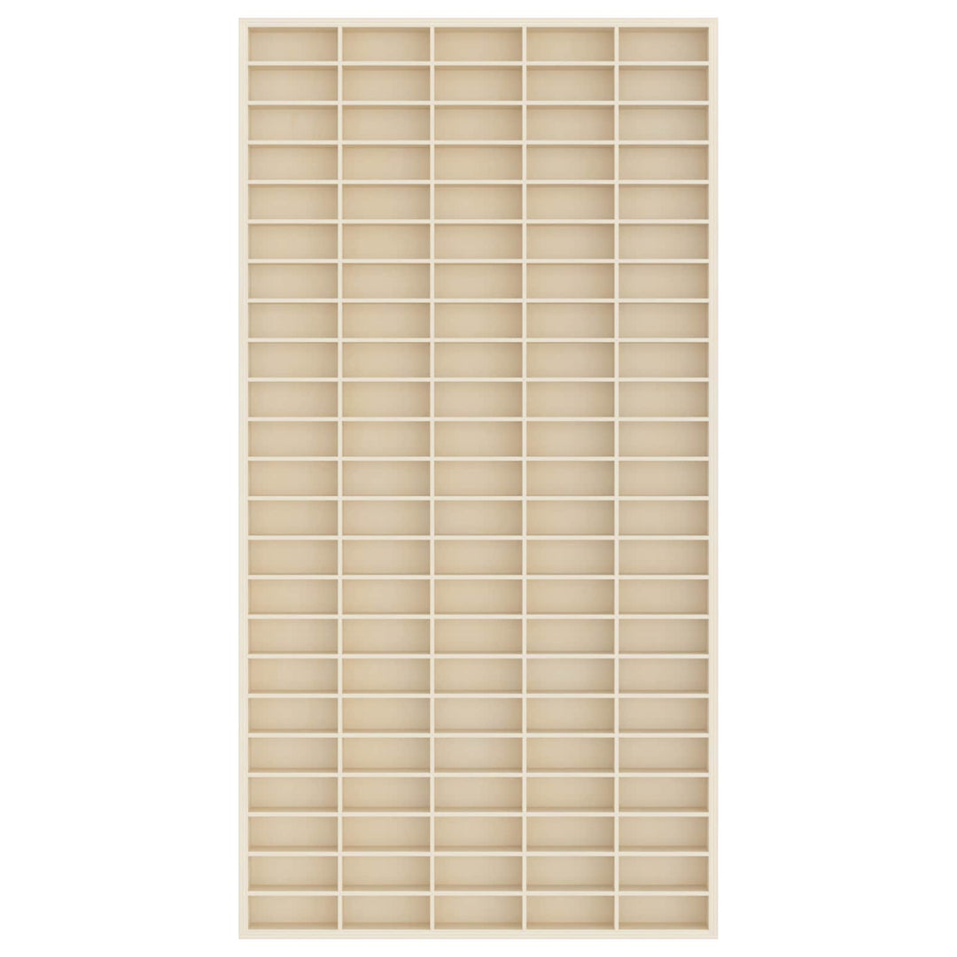 Väggdisplay Med Hylla Beige 50 X 4,5 X 96 Cm Konstruerat Trä