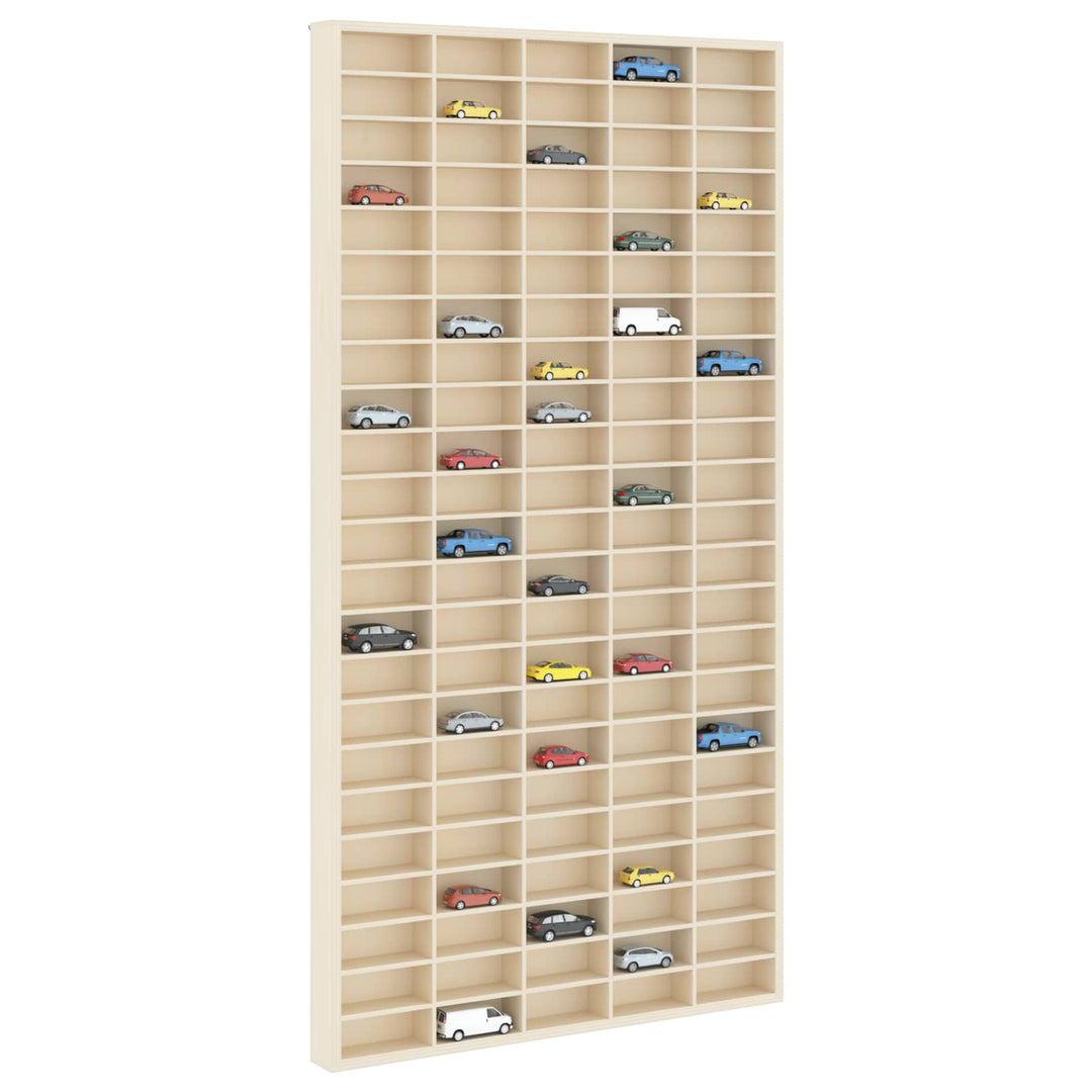 Väggdisplay Med Hylla Beige 50 X 4,5 X 96 Cm Konstruerat Trä