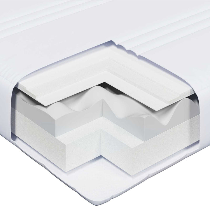 Utvecklingsbar Skummadrass 80 X 200 Cm Vit