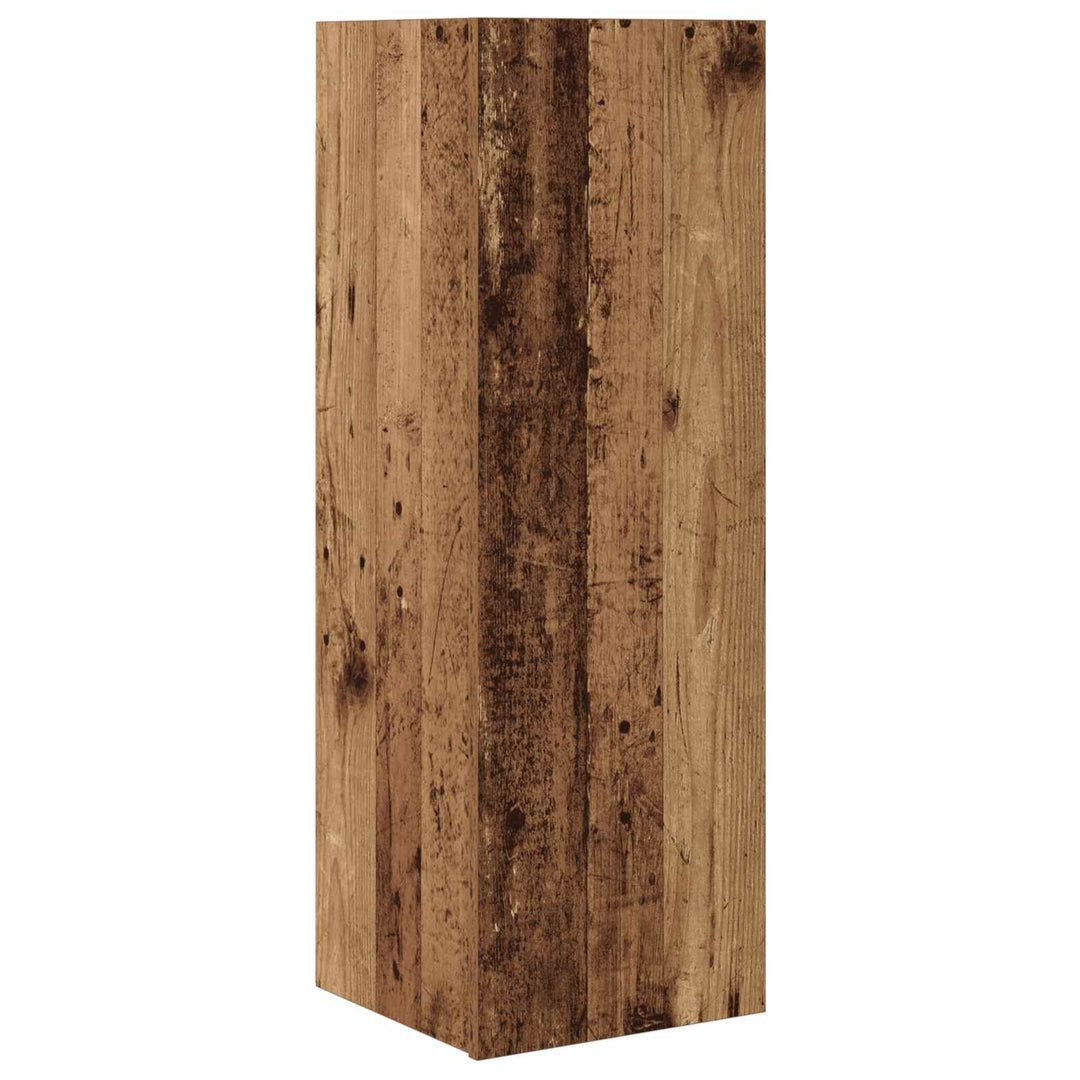 Tv-Bänkset 10 Pcs Gammalt Trä 30,5 X 30 X 90 Cm Konstruerat Trä