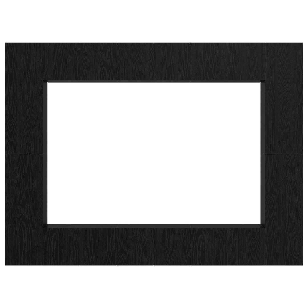Tv-Bänkset 10 Pcs Svart Ek 30,5 X 30 X 90 Cm Konstruerat Trä