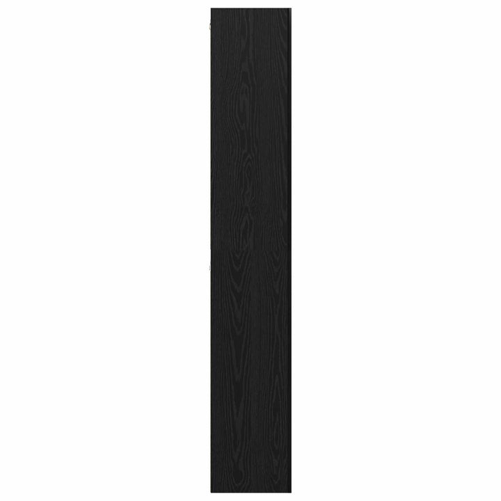 Tv-Bänkset 10 Pcs Svart Ek 30,5 X 30 X 90 Cm Konstruerat Trä