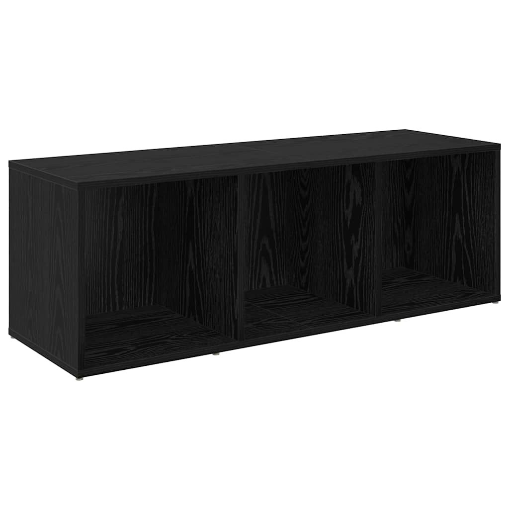 Tv-Bänkset 4 Pcs Svart Ek 37 X 35 X 107 Cm Konstruerat Trä