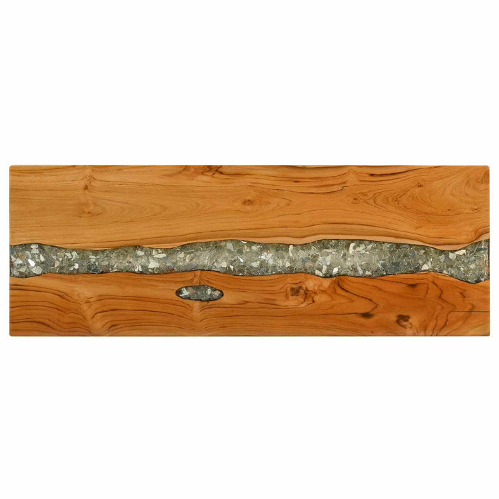 Konsolbord Brun 100 X 35 X 75 Cm Massivt Teakträ