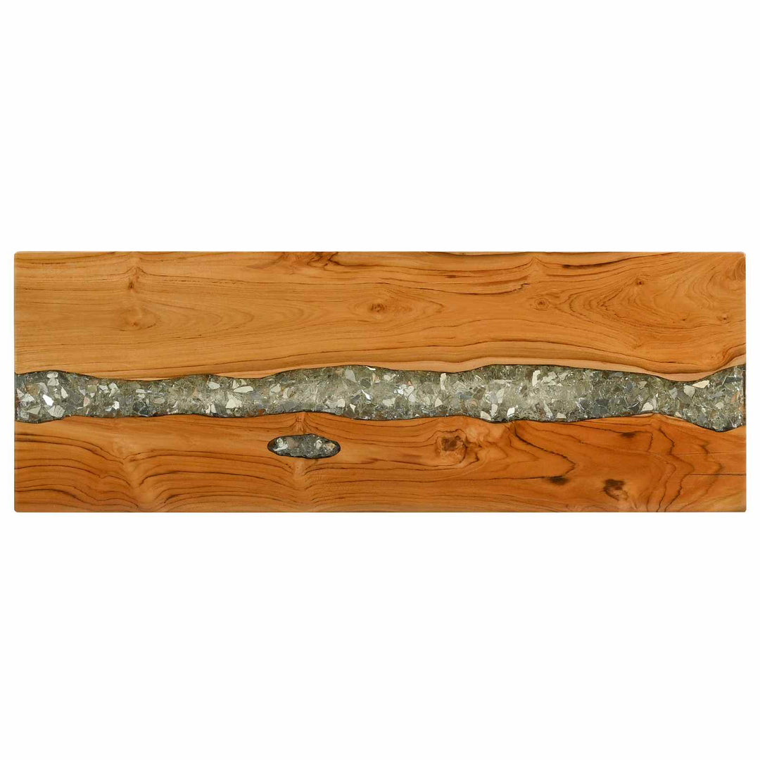 Konsolbord Brun 100 X 35 X 75 Cm Massivt Teakträ