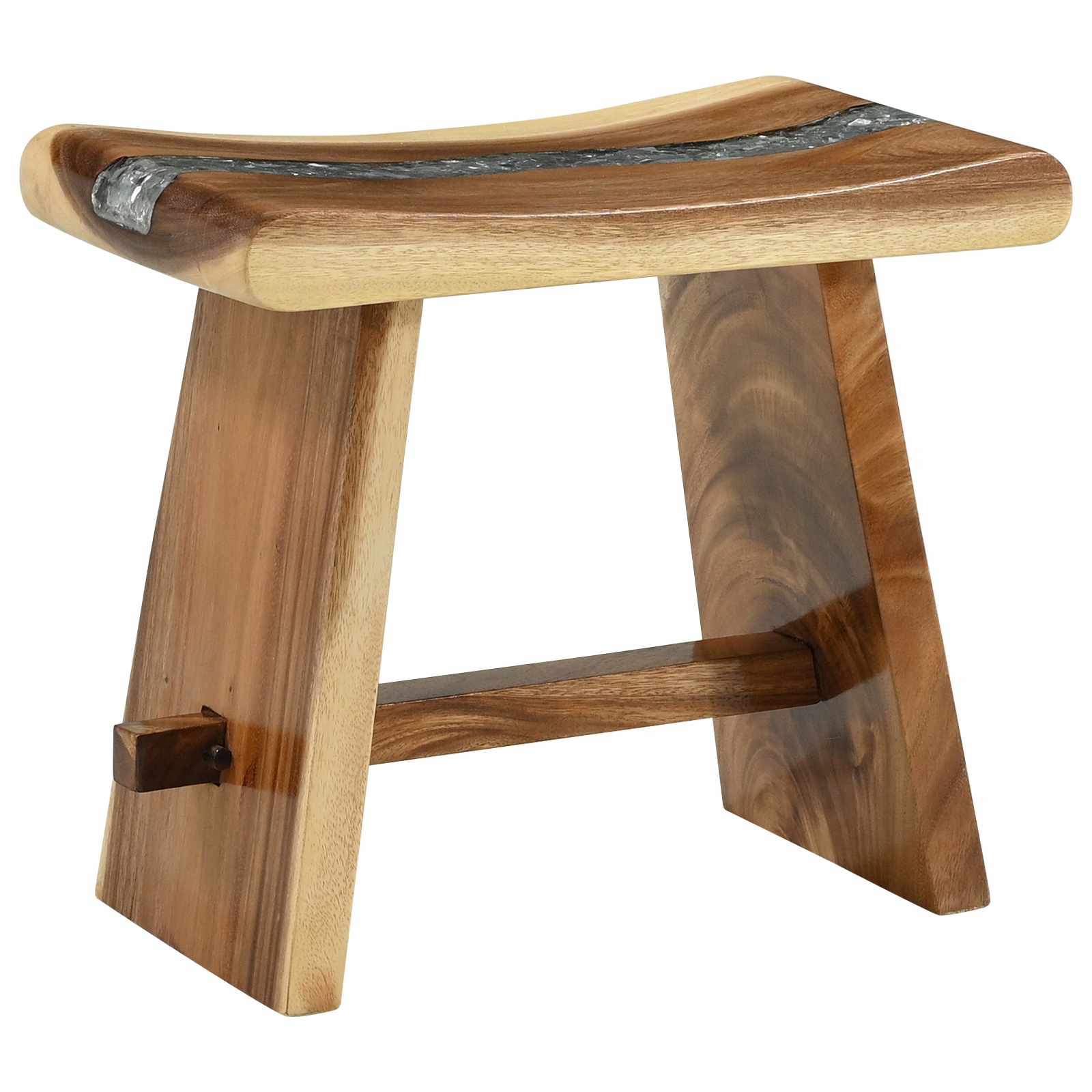 Duschpall Naturfärg 50 X 30 X 44 Cm Massivt Suarträd