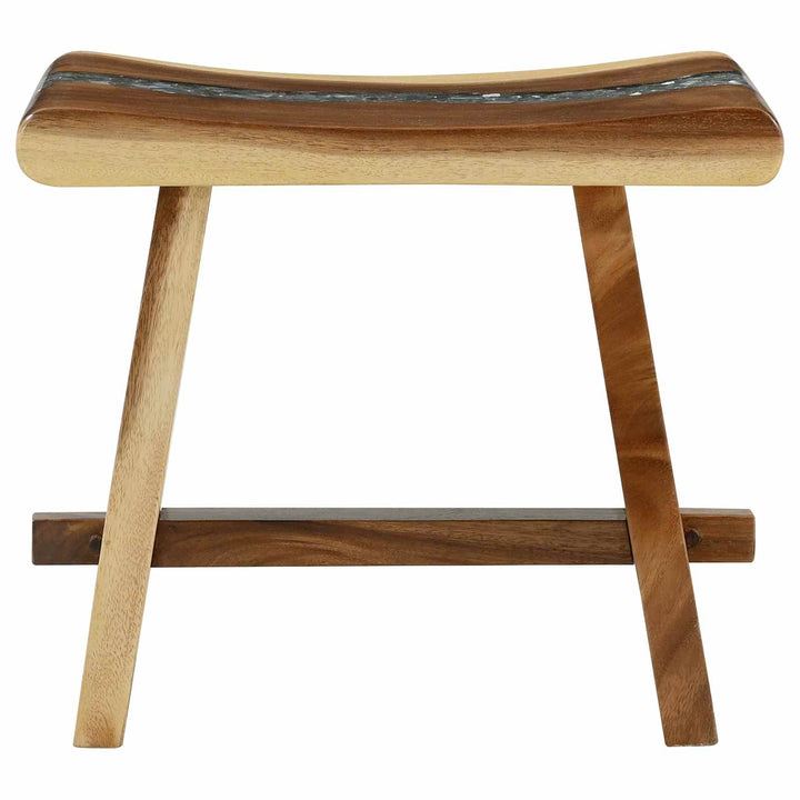 Duschpall Naturfärg 50 X 30 X 44 Cm Massivt Suarträd