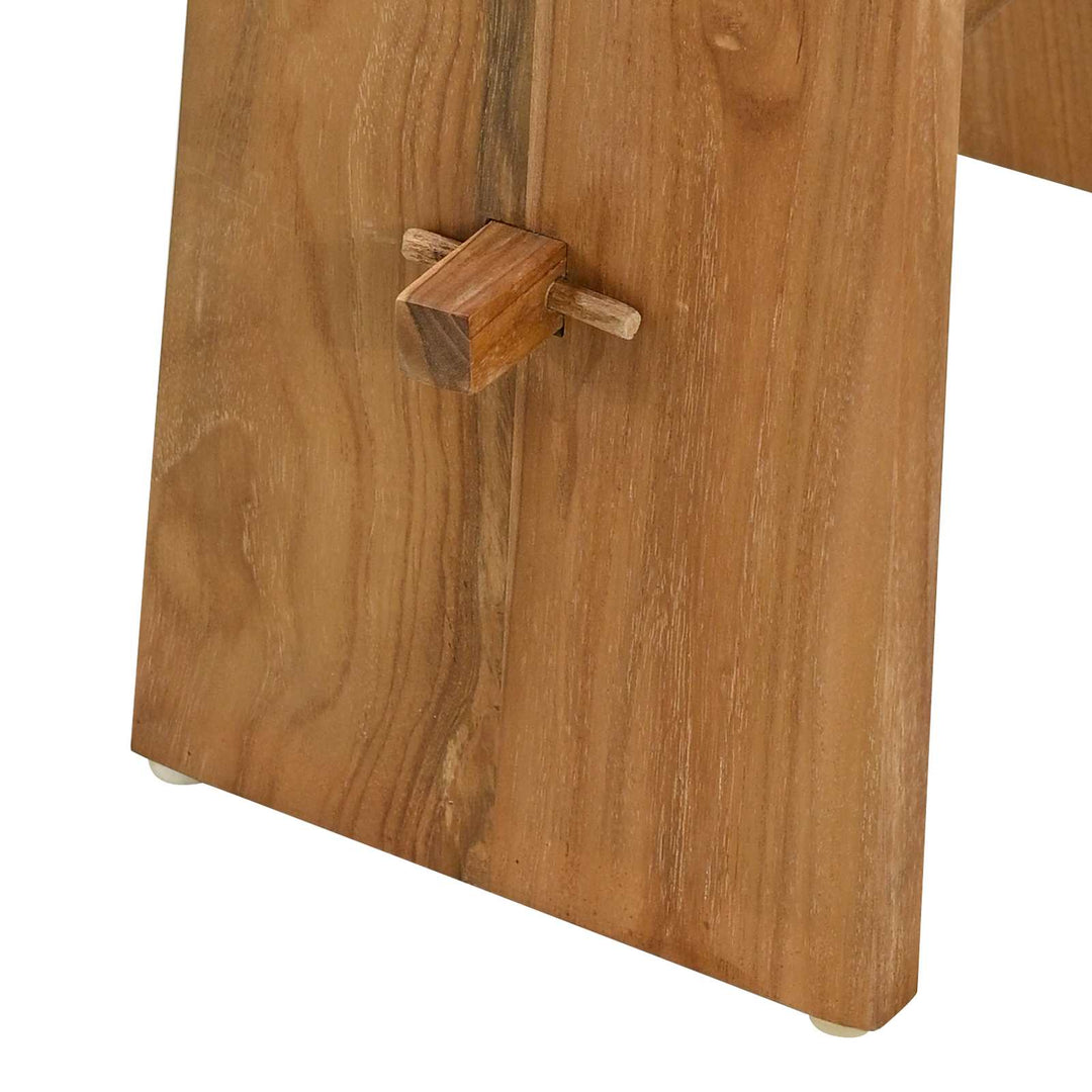 Badrumspall Brun 50 X 29,5 X 50,5 Cm Massivt Teakträ