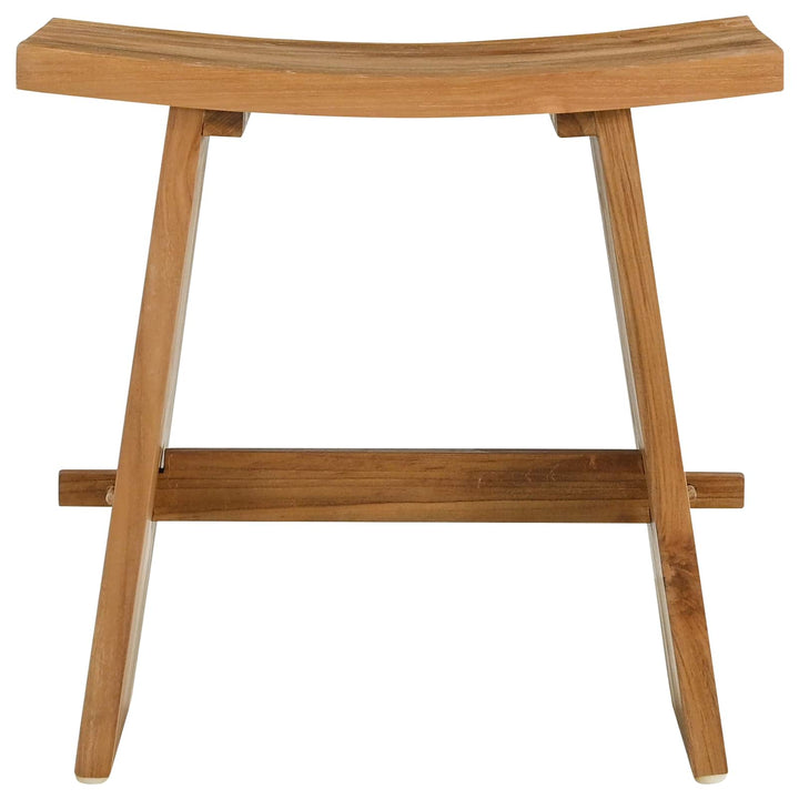 Badrumspall Brun 50 X 29,5 X 50,5 Cm Massivt Teakträ