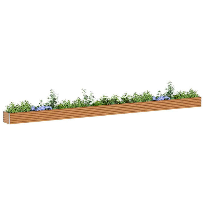 Upphöjd Odlingslåda Ljusbrun 775 X 50 X 36 Cm Galvaniserat Stål