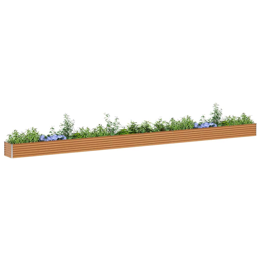 Upphöjd Odlingslåda Ljusbrun 775 X 50 X 36 Cm Galvaniserat Stål