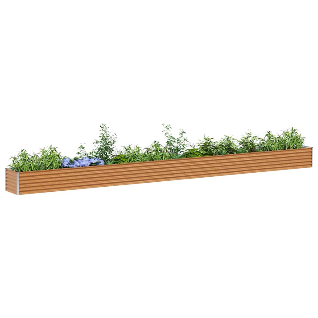 Upphöjd Odlingslåda Ljusbrun 582 X 50 X 36 Cm Galvaniserat Stål