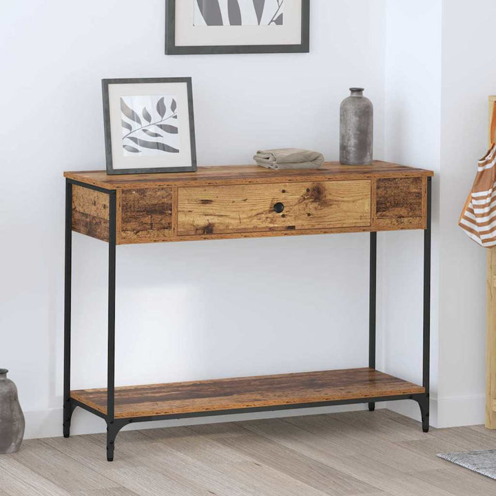 Konsolbord Gammalt Trä 100 X 34.5 X 75 Cm Konstruerat Trä