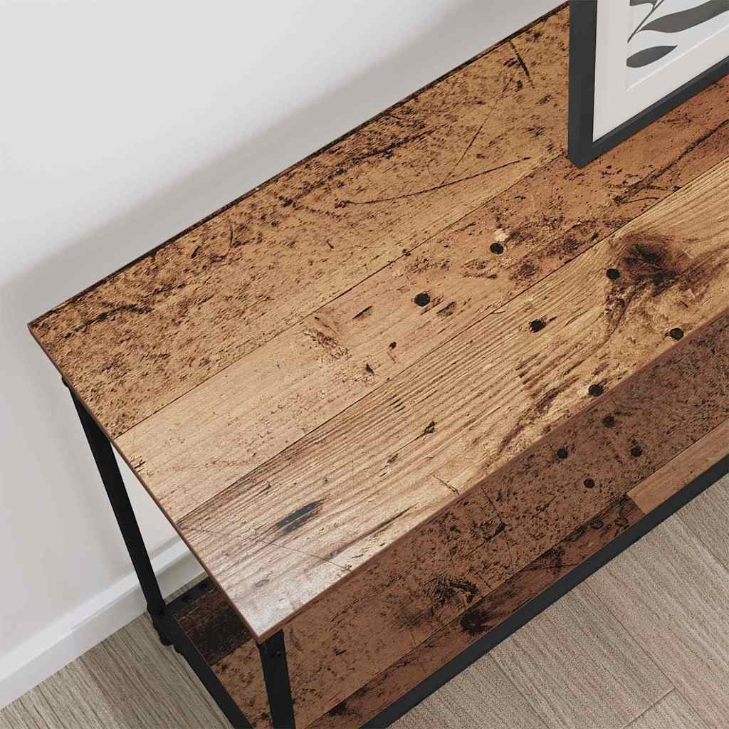 Konsolbord Gammalt Trä 101 X 30.5 X 75 Cm Konstruerat Trä