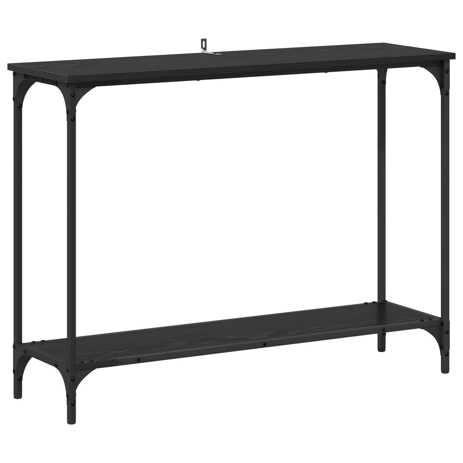 Konsolbord Svart Ek 101 X 30.5 X 75 Cm Konstruerat Trä