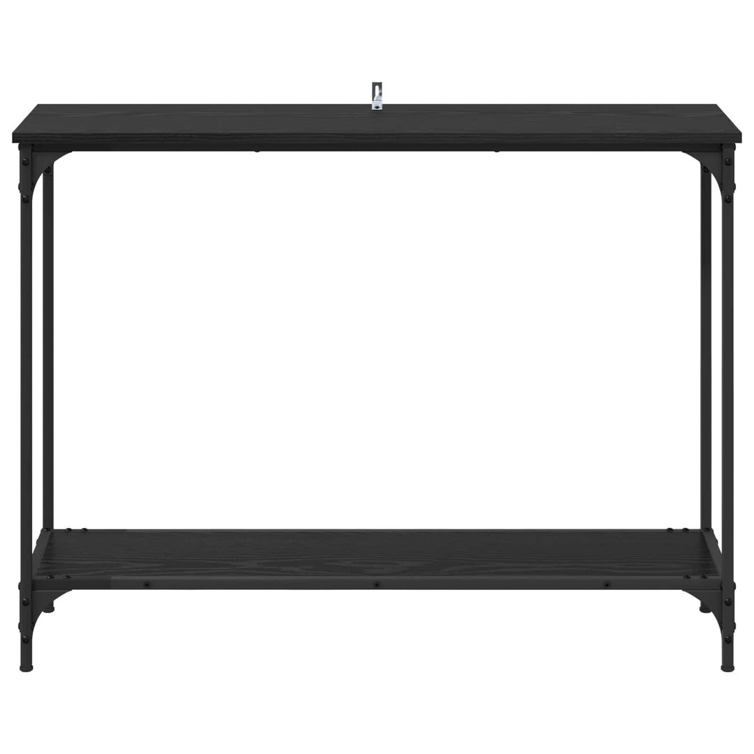 Konsolbord Svart Ek 101 X 30.5 X 75 Cm Konstruerat Trä