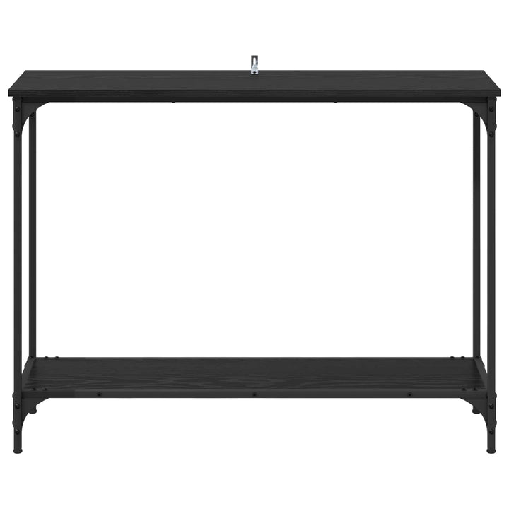 Konsolbord Svart Ek 101 X 30.5 X 75 Cm Konstruerat Trä