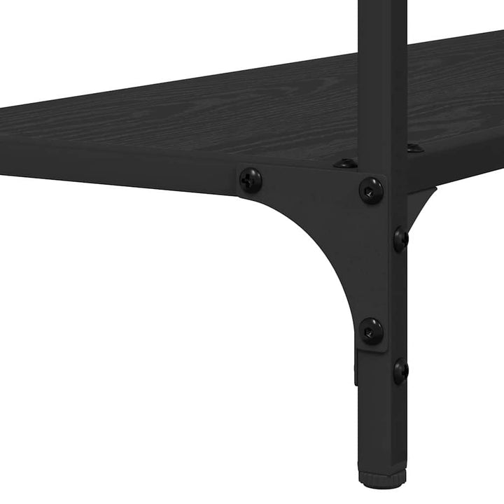 Konsolbord Svart Ek 75 X 30.5 X 75 Cm Konstruerat Trä