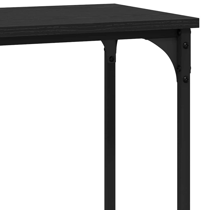 Konsolbord Svart Ek 75 X 30.5 X 75 Cm Konstruerat Trä