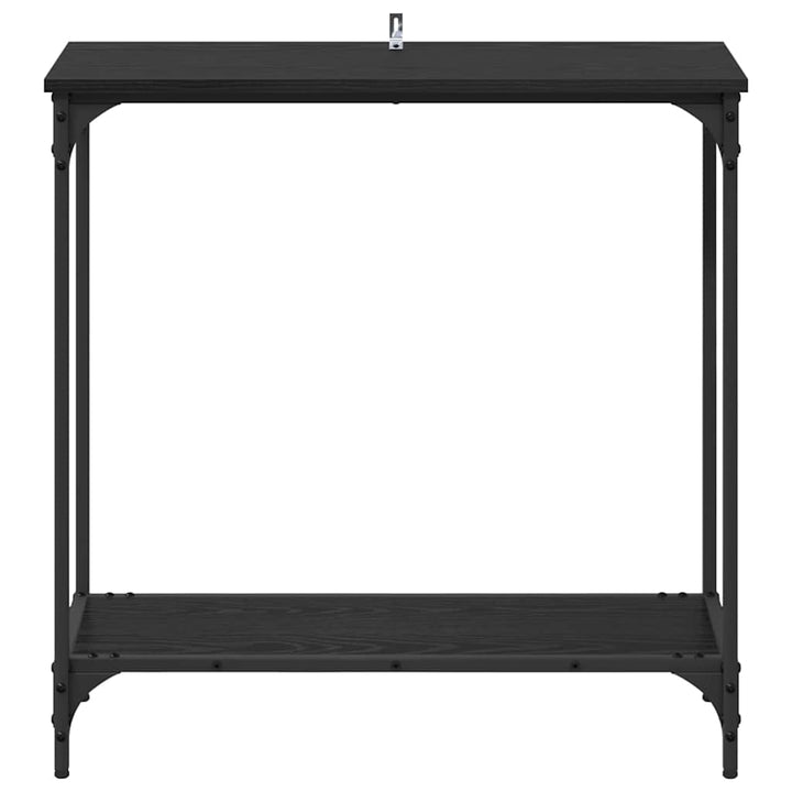 Konsolbord Svart Ek 75 X 30.5 X 75 Cm Konstruerat Trä