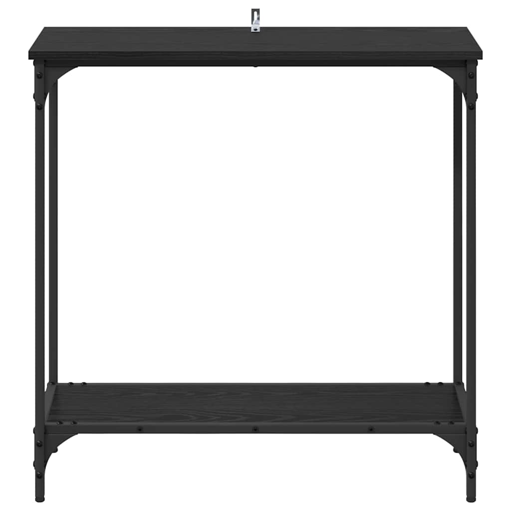 Konsolbord Svart Ek 75 X 30.5 X 75 Cm Konstruerat Trä
