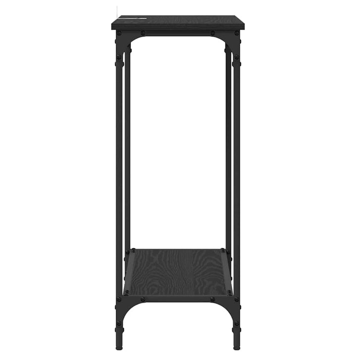 Konsolbord Svart Ek 75 X 30.5 X 75 Cm Konstruerat Trä