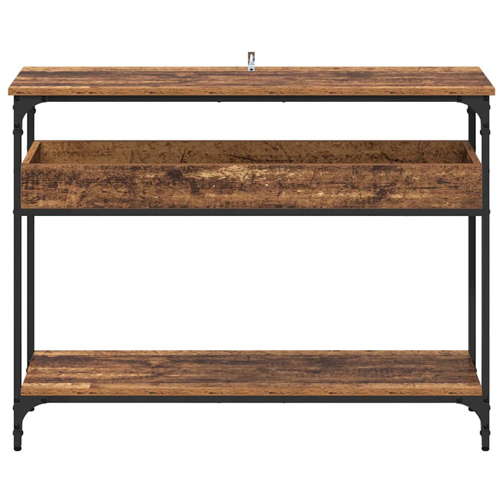 Konsolbord Gammalt Trä 100 X 29 X 75 Cm Konstruerat Trä