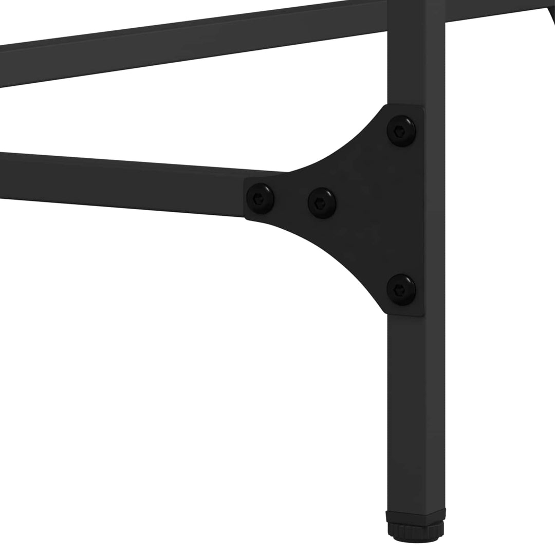 Konsolbord Svart Ek 140 X 29 X 75 Cm Konstruerat Trä