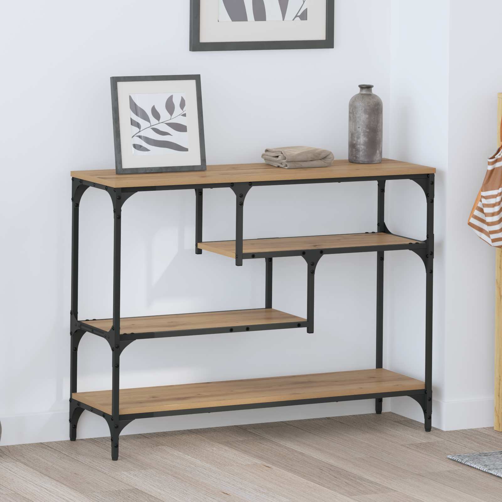 Konsolbord Artisan Ek 100 X 30 X 75 Cm Konstruerat Trä