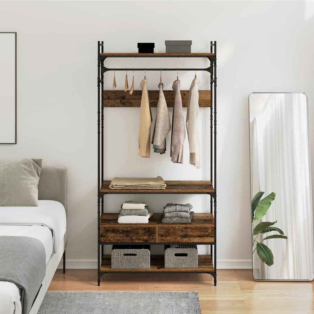 Garderob Gammalt Trä 89 X 39 X 184.5 Cm Konstruerat Trä