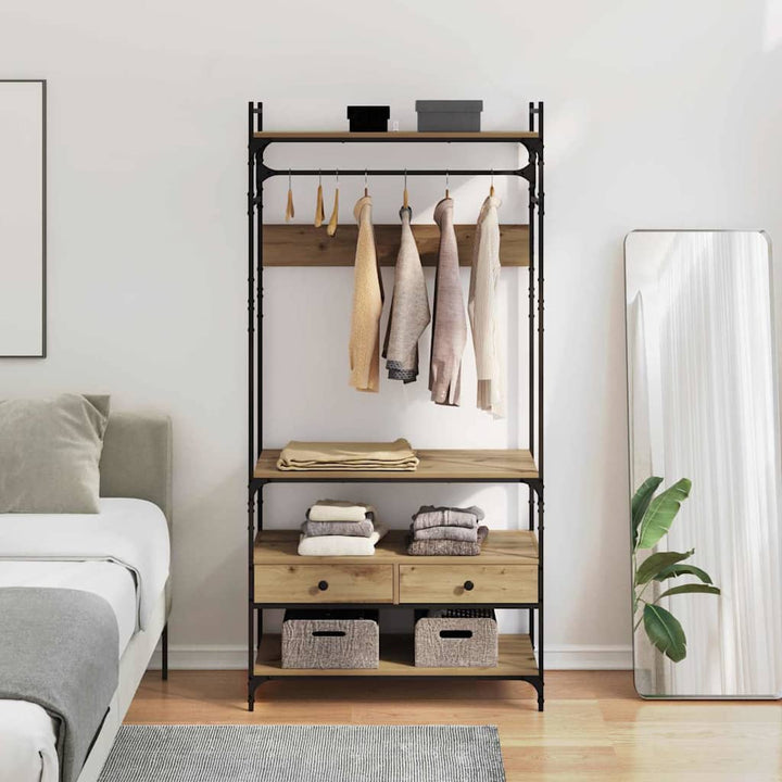 Garderob Artisan Ek 89 X 39 X 184.5 Cm Konstruerat Trä