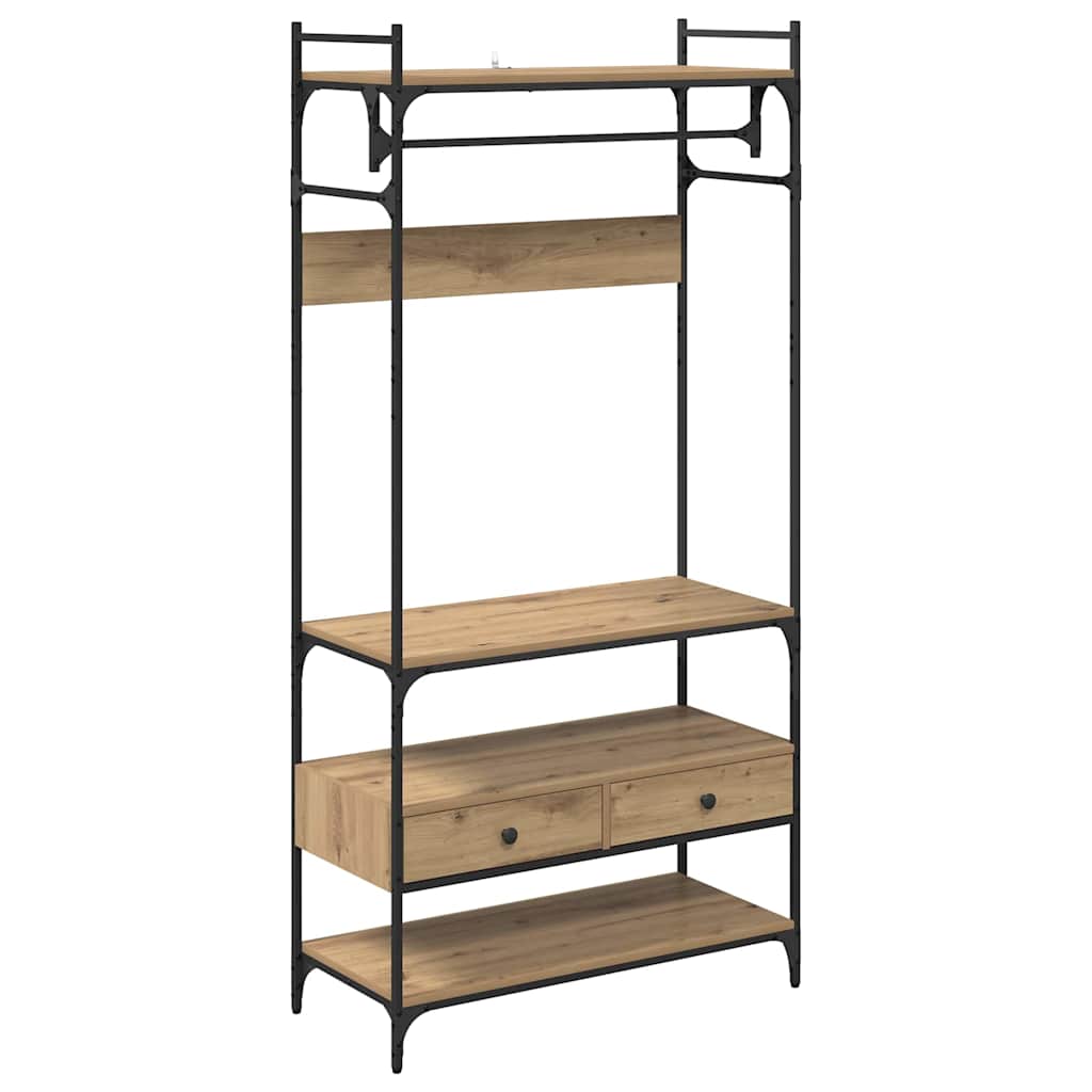 Garderob Artisan Ek 89 X 39 X 184.5 Cm Konstruerat Trä