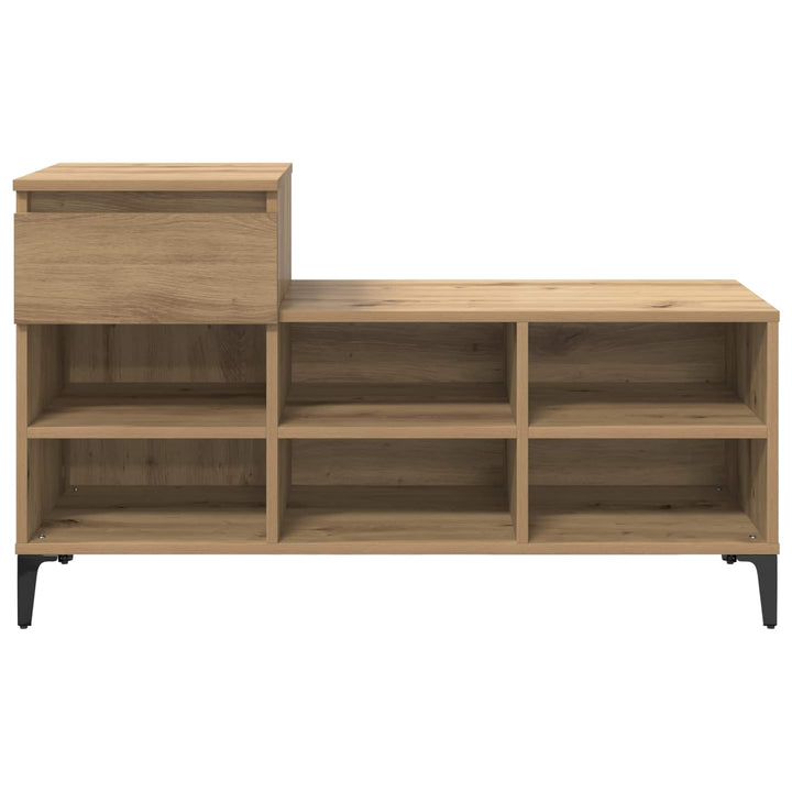 Skoskåp 102 X 36 X 60 Cm Konstruerat Trä Artisan Ek