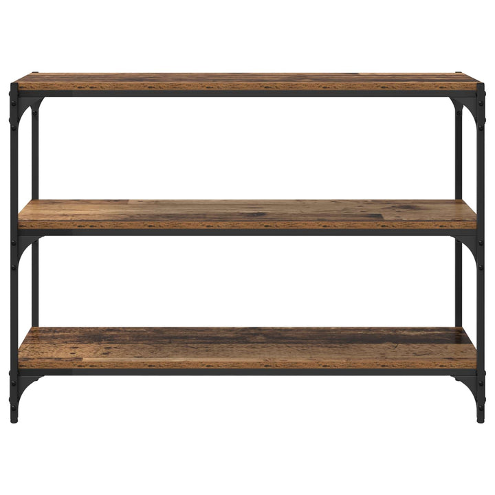 Bokskåp Gammalt Trä 100 X 33 X 70,5 Cm Konstruerat Trä Och Järn