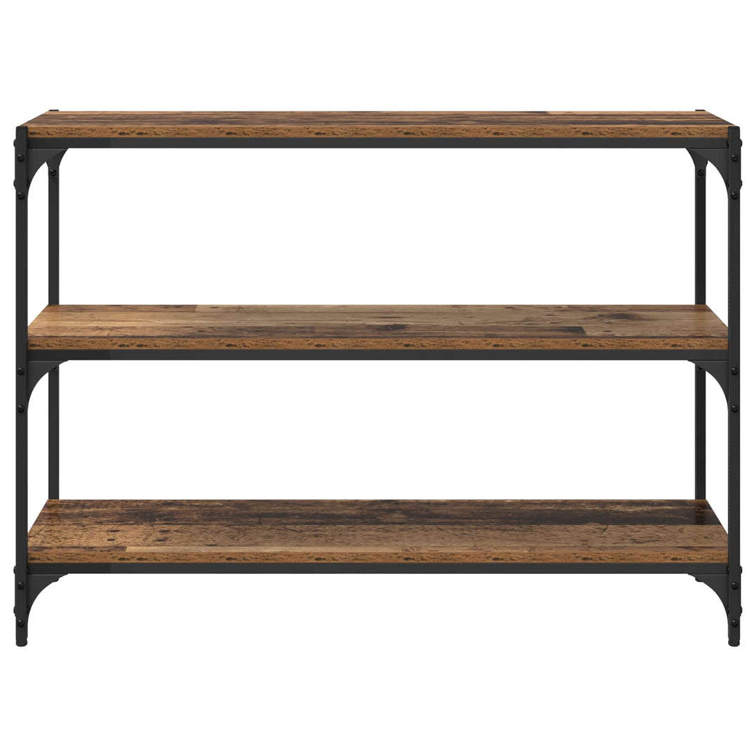 Bokskåp Gammalt Trä 100 X 33 X 70,5 Cm Konstruerat Trä Och Järn