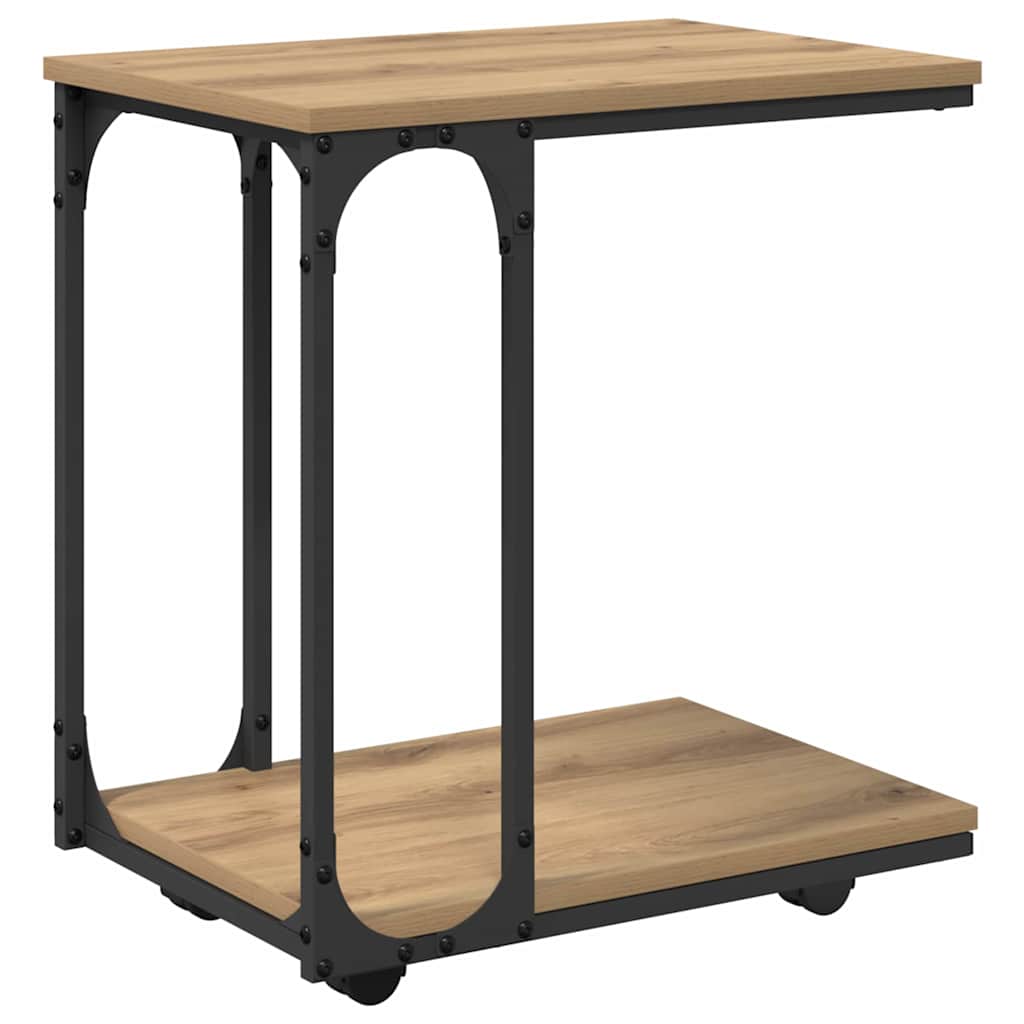 Sidobord Med Hylla Artisan Ek 50 X 35 X 55.5 Cm Konstruerat Trä