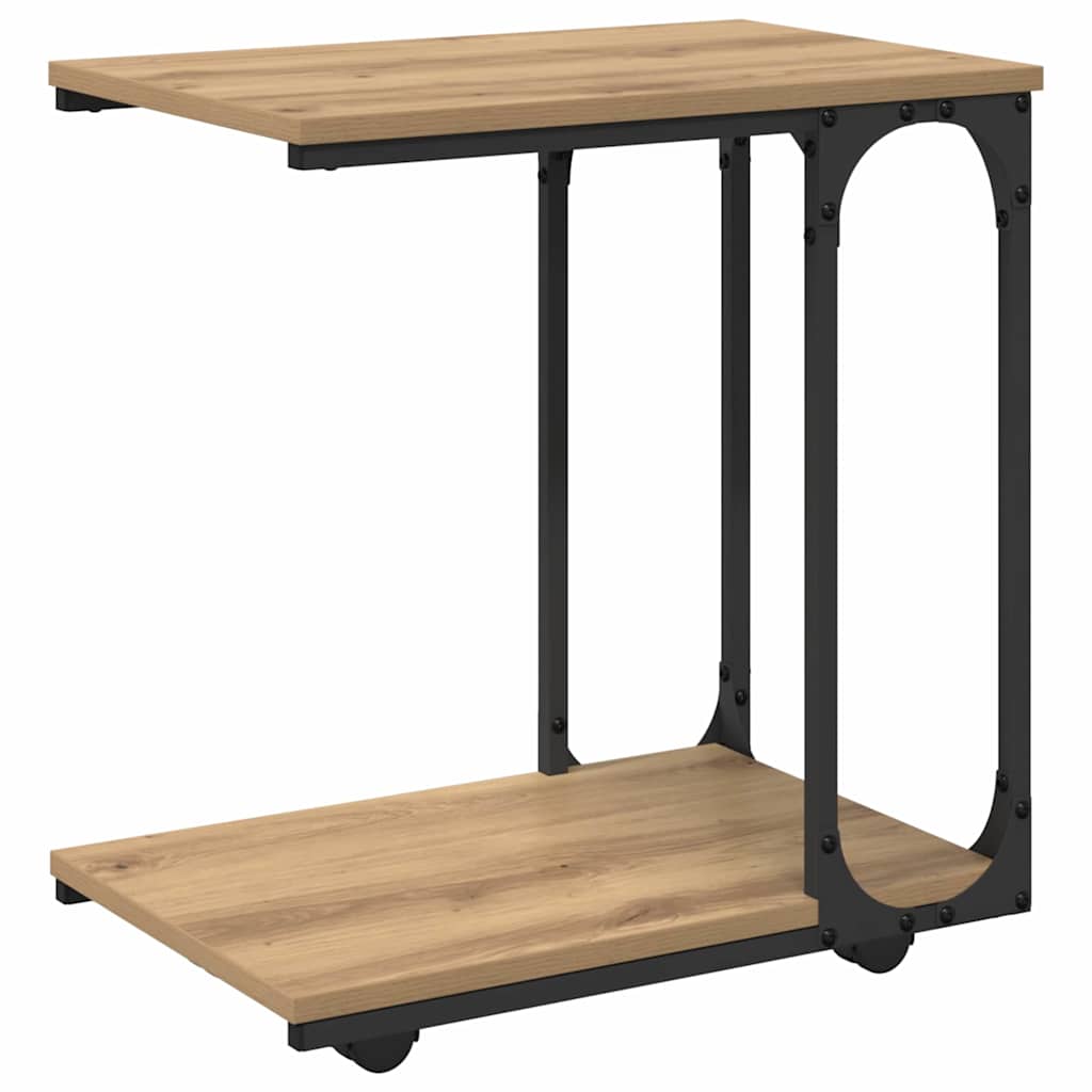 Sidobord Med Hylla Artisan Ek 50 X 35 X 55.5 Cm Konstruerat Trä