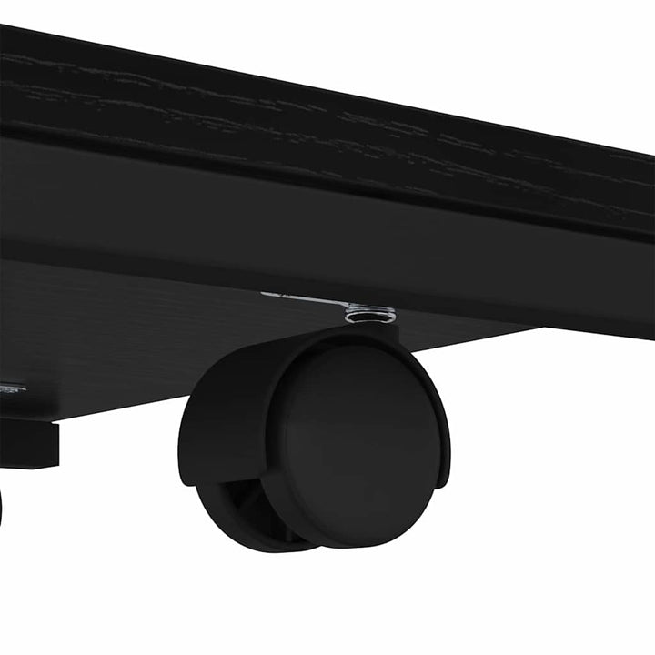Sidobord Svart Ek 50 X 35 X 55.5 Cm Konstruerat Trä