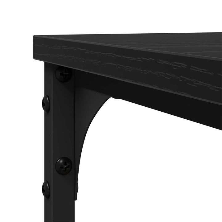 Sidobord Svart Ek 50 X 35 X 52 Cm Konstruerat Trä