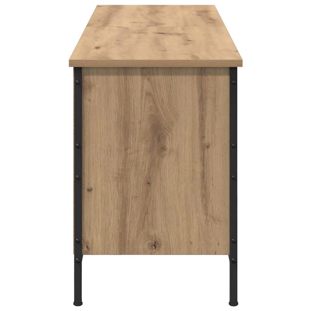 Skoskåp 131 X 35 X 50 Cm Konstruerat Trä Och Järn Artisan-Ek