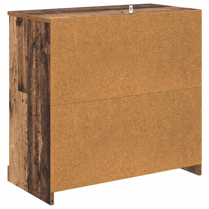 Sideboard Gammalt Trä 70 X 35,5 X 67,5 Cm Konstruerat Trä