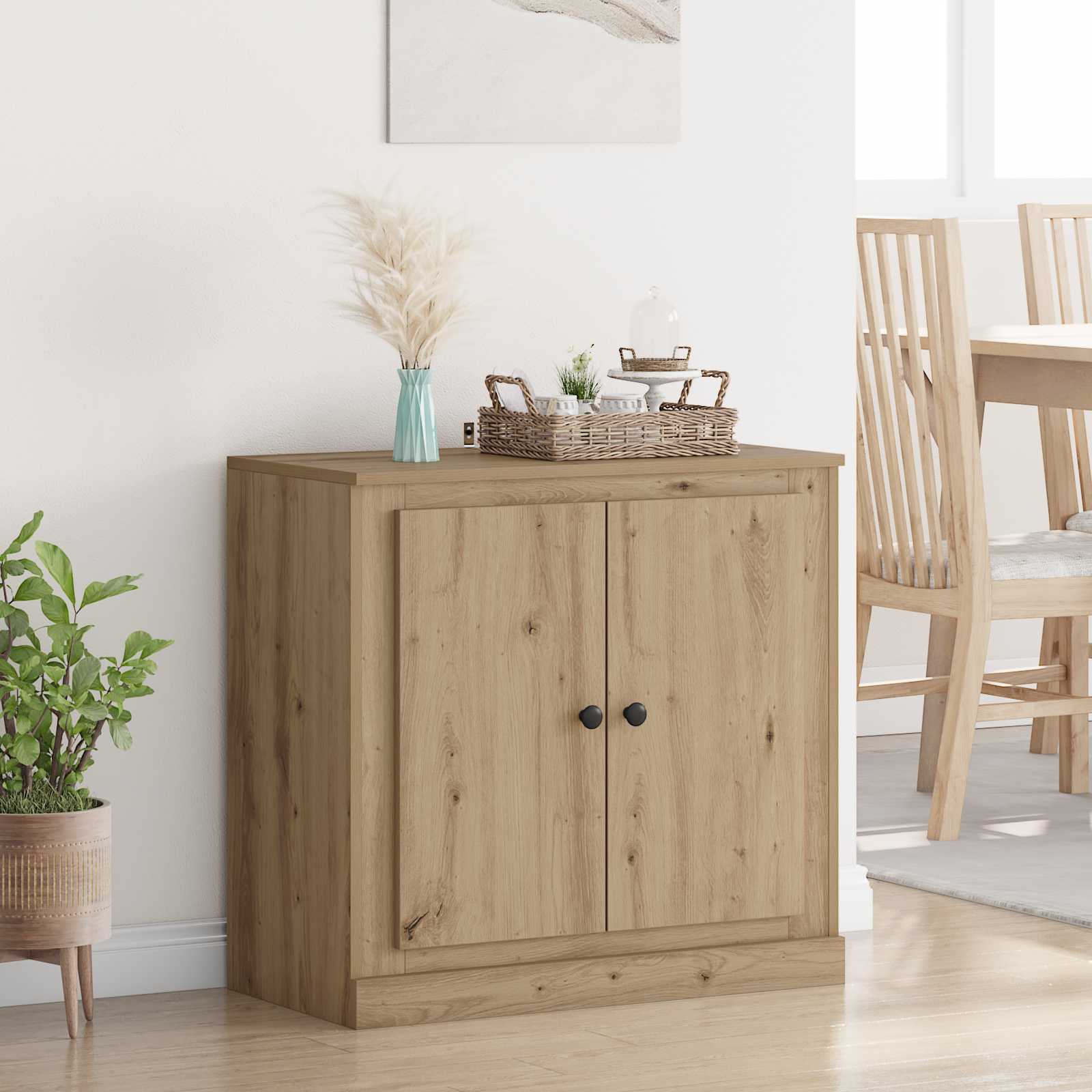Sideboard Artisan Ek 70 X 35,5 X 67,5 Cm Konstruerat Trä