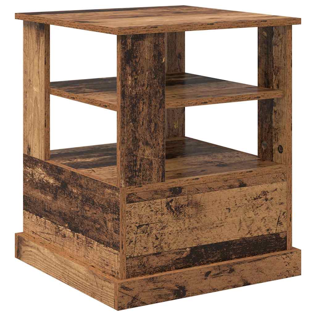 Nattduksbord Gammalt Trä 50 X 50 X 60 Cm Konstruerat Trä