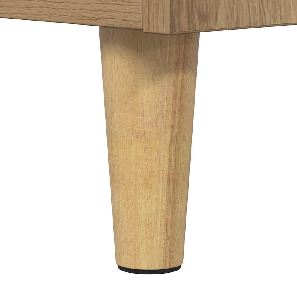Skivskåp 121 X 38 X 48 Cm Konstruerat Trä Artisan Ek