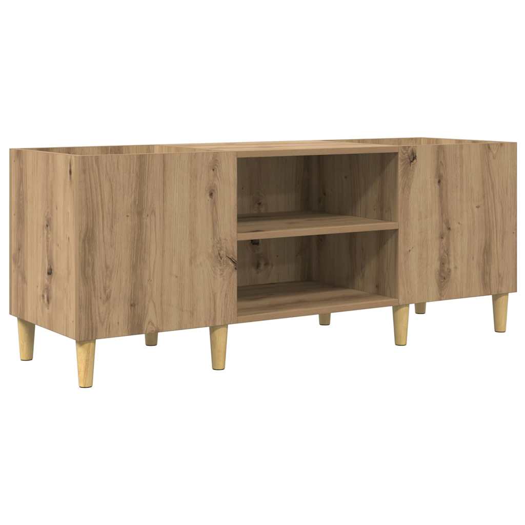 Skivskåp 121 X 38 X 48 Cm Konstruerat Trä Artisan Ek