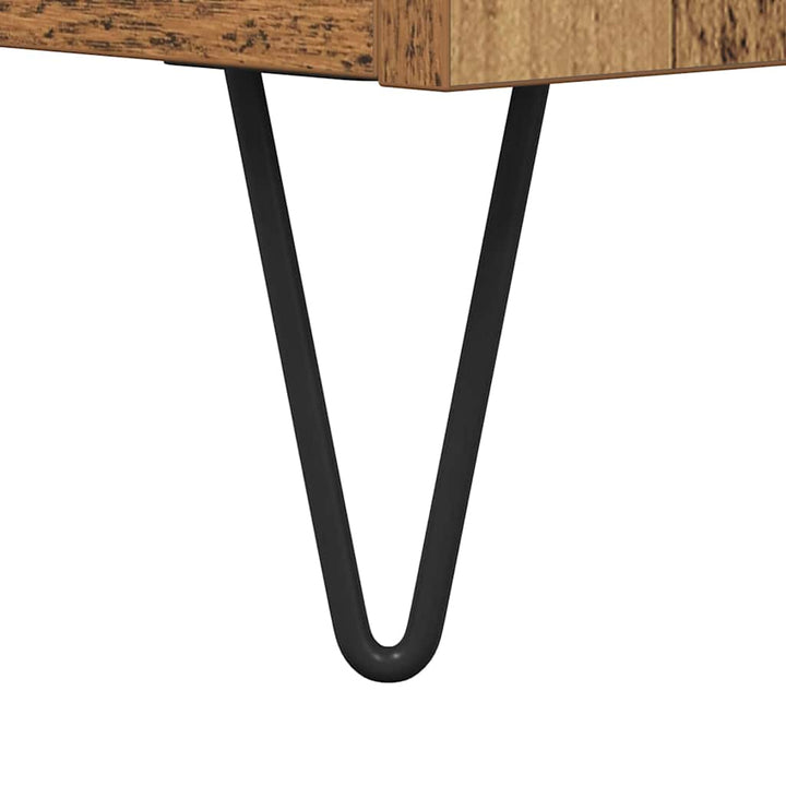 Skivskåp Gammalt Trä 121 X 38 X 48 Cm Konstruerat Trä Och Järn