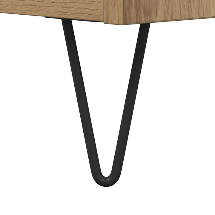 Skivskåp Artisan Ek 121 X 38 X 48 Cm Konstruerat Trä Och Järn