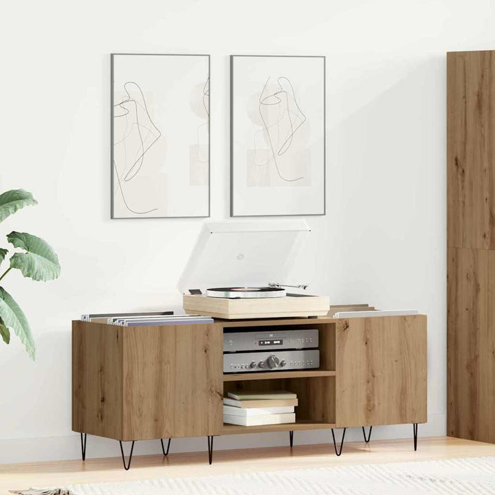 Skivskåp Artisan Ek 121 X 38 X 48 Cm Konstruerat Trä Och Järn
