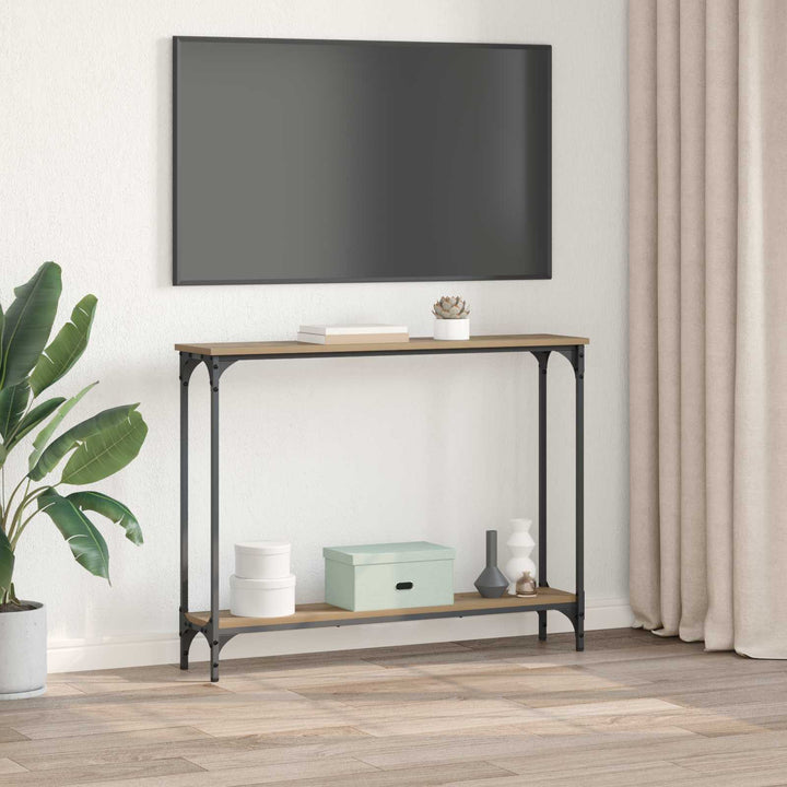Konsolbord Artisan Ek 100 X 22,5 X 75 Cm Konstruerat Trä
