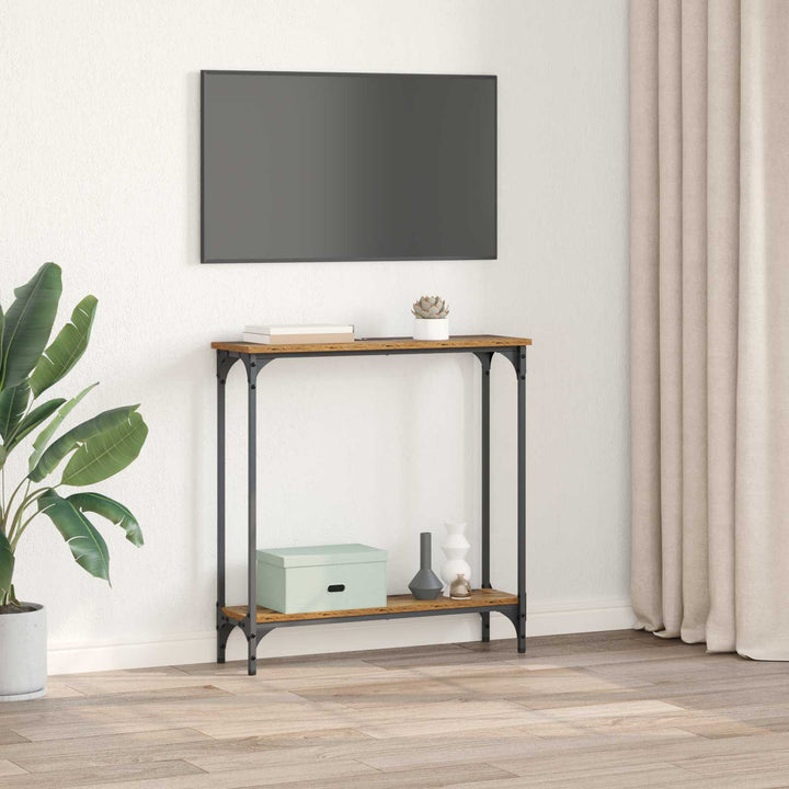 Konsolbord Gammalt Trä 75 X 22,5 X 75 Cm Konstruerat Trä